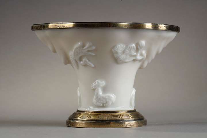 libatory porcelain cup Blanc de Chine porcelain